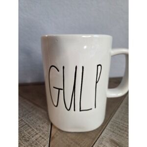 Rae Dunn Magenta "GULP" Coffee Tea Mug‎ Cup Collectible Gift